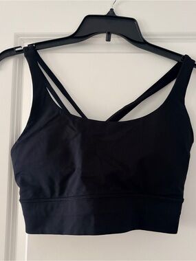 lululemon Energy Longline Sports Bra in Black
